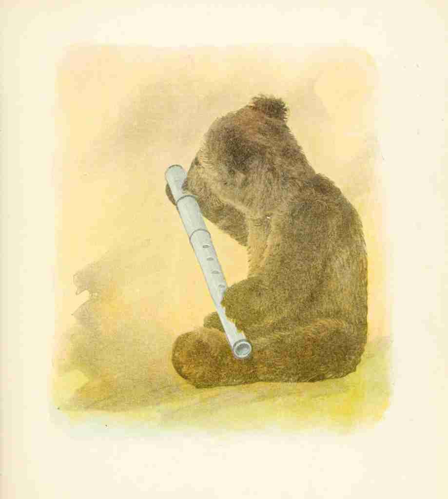 Cavally Frederick L Mother Gooses Teddy Bears 1907 Flute Teddy A4 Photo Print