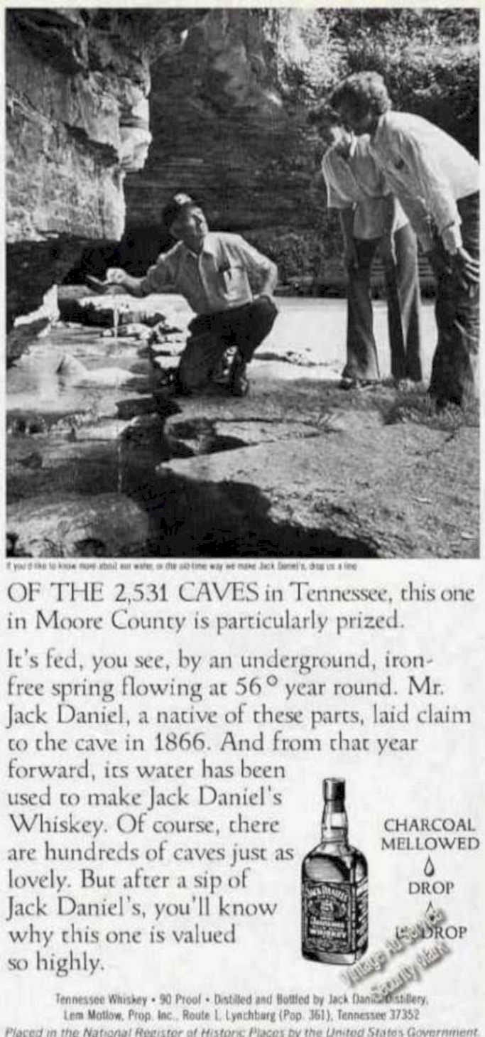 Cave Jack Daniel Vintage Retro Advert Ads A4 Photo Print