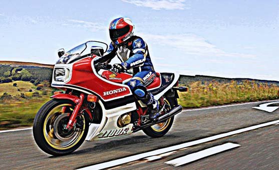 Cb1100R 2 motorbike A4 Photo Print