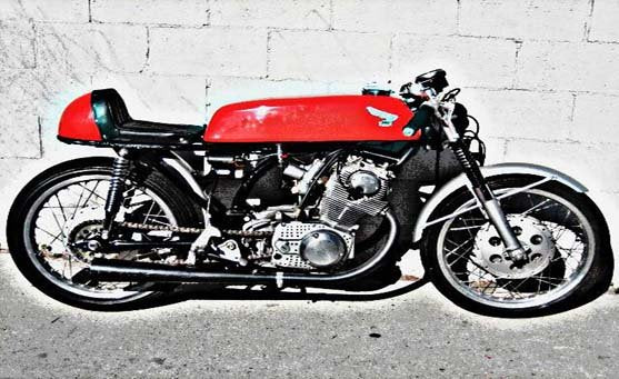 Cb77 Honda Super Hawk motorbike A4 Photo Print