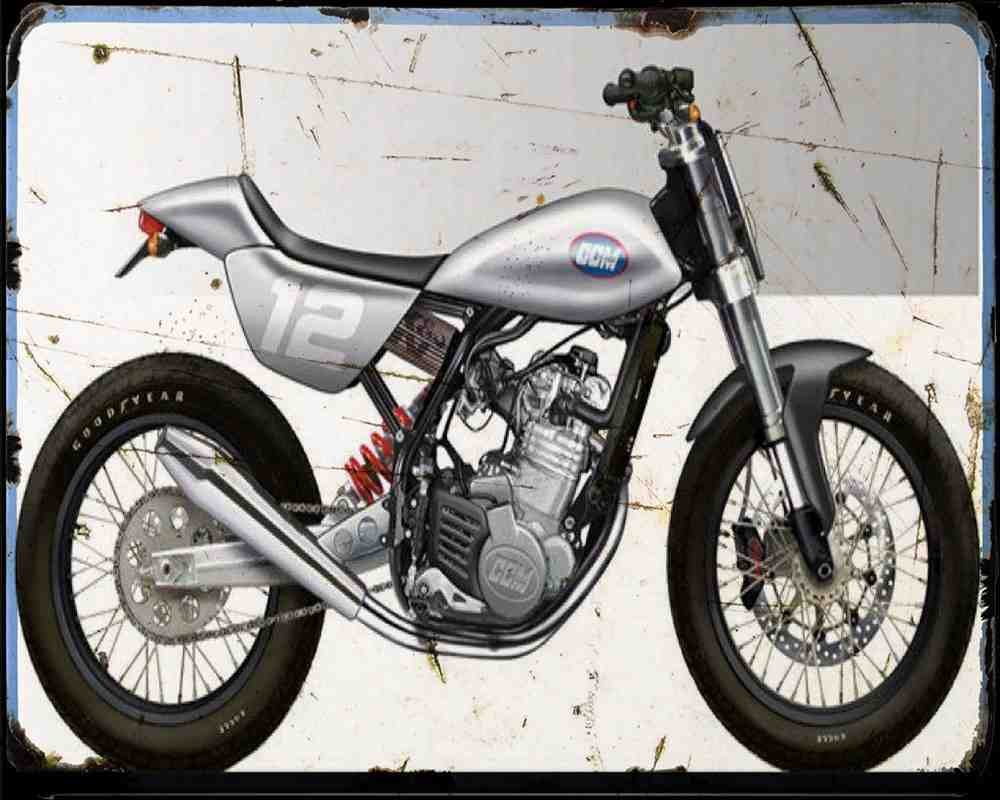 Ccm Ft710 07 02 A4 Photo Print Motorbike Vintage Aged