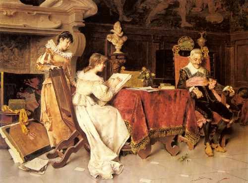 Cecchi Adriano The Art Lesson A4 Photo Print