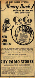 Ceco Radio Tubes 1 Vintage Retro Advert Ads A4 Photo Print