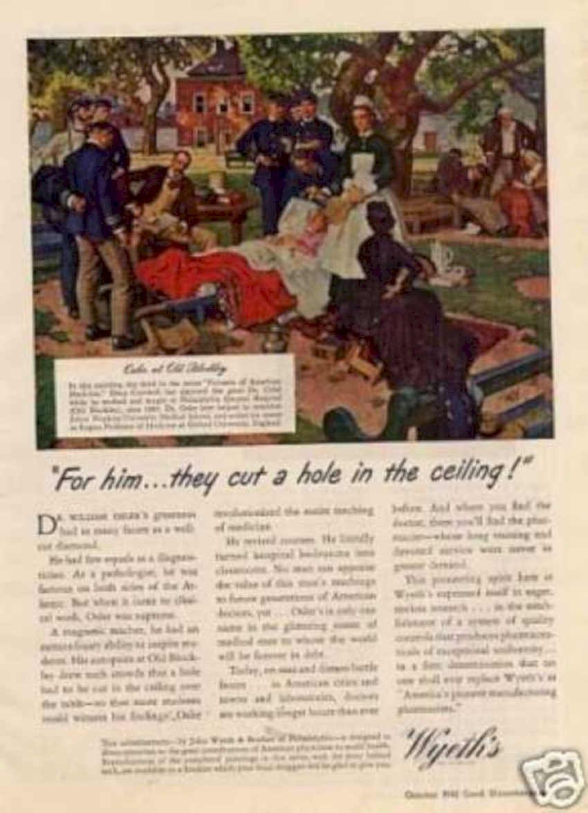 Ceiling Hole Medical Vintage Retro Advert Ads A4 Photo Print