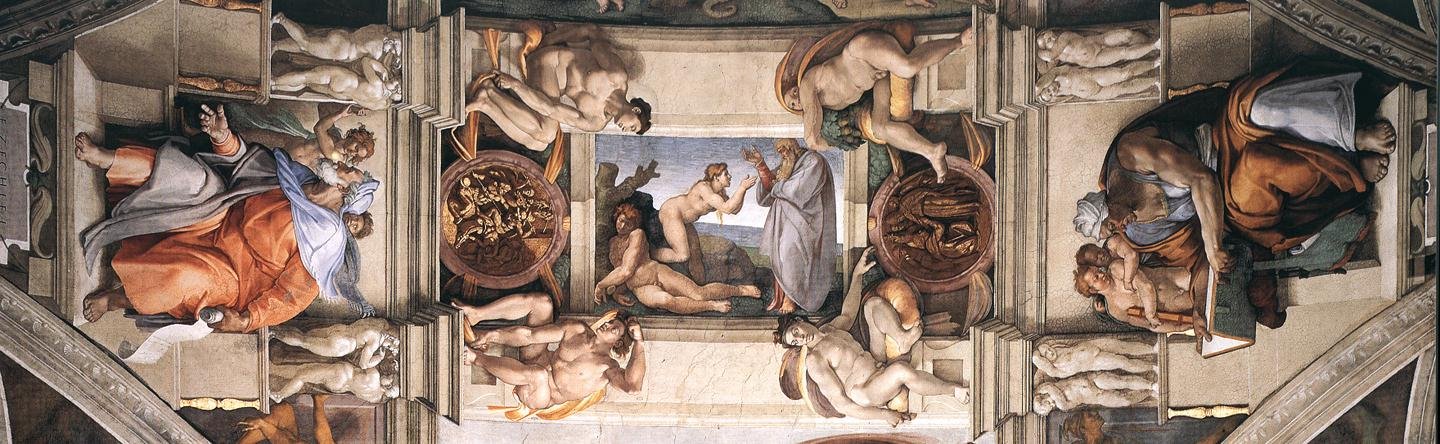 Ceiling Of The Sistine Chapel Detail2 Eur Art A4 Photo Print