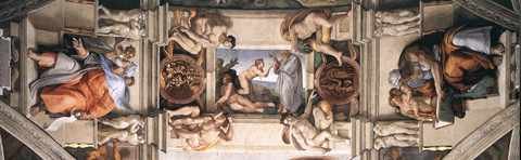Ceiling Of The Sistine Chapel Detail2 Eur A4 Photo Print