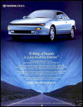 Celica Gt Blue Vintage Retro Advert Ads A4 Photo Print