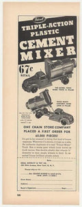 Cement Mixer Ideal Vintage Retro Advert Ads A4 Photo Print