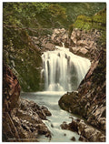 Cennant Mawr Lower Fall Llanberis Vintage A4 Photo Print