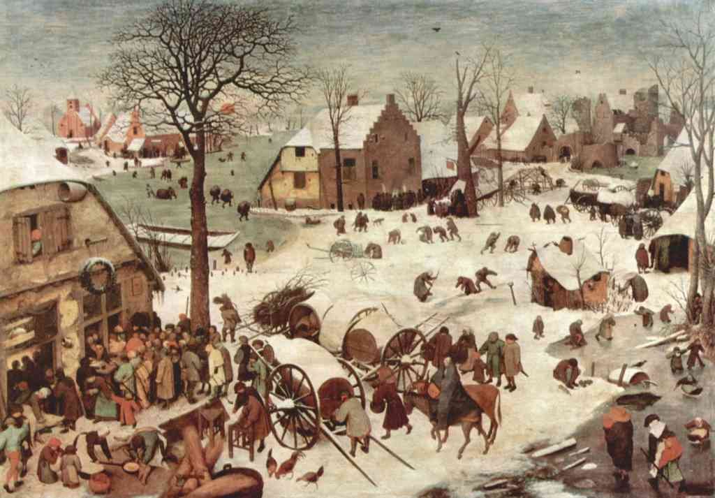 Census At Bethlehem Pieter Bruegel A4 Photo Print