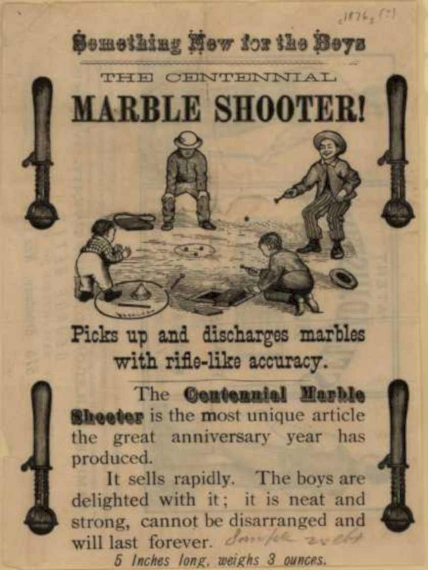 Centennial Marble Shooter Vintage Retro Advert Ads A4 Photo Print