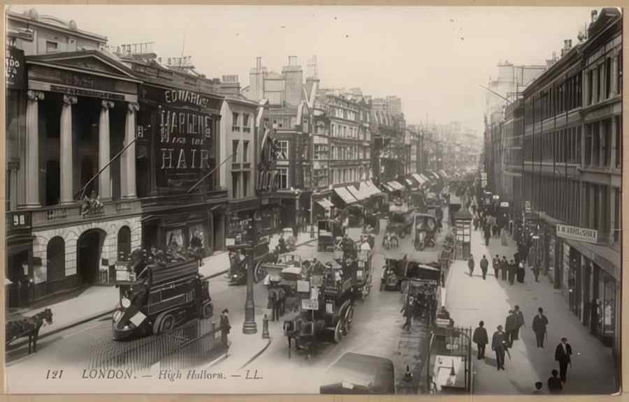 Central London England 1 089 Vintage A4 Photo Print