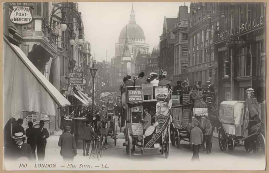 Central London England 1 091 Vintage A4 Photo Print