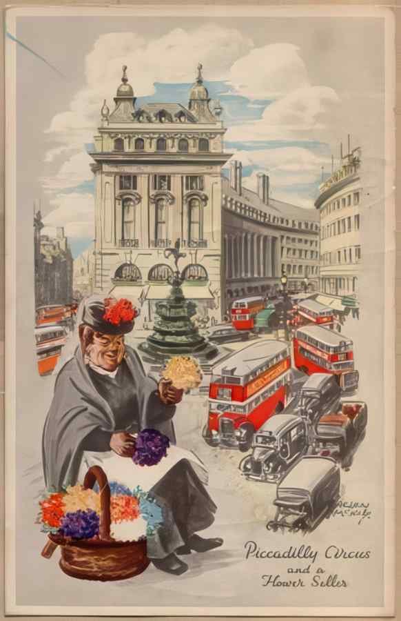 Central London England 1 133 Vintage A4 Photo Print