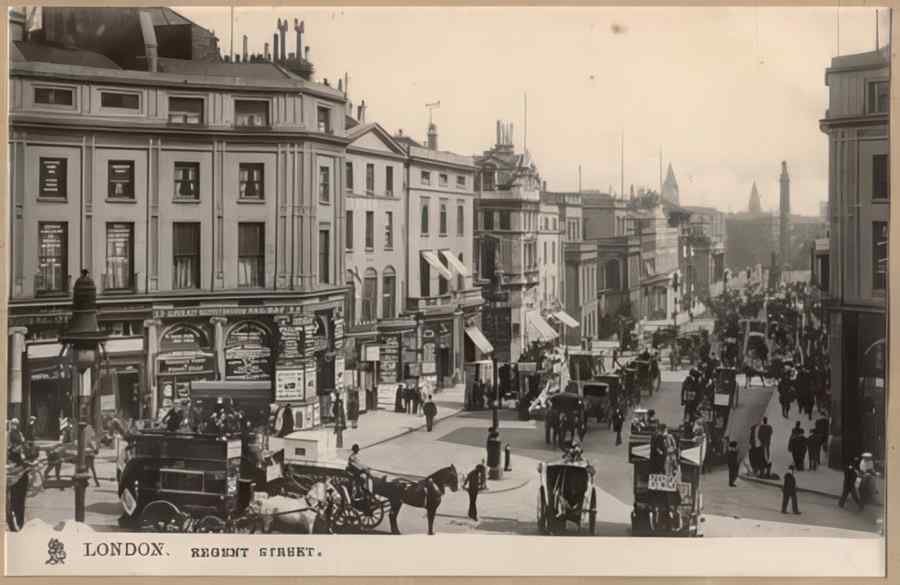 Central London England 1 214 Vintage A4 Photo Print