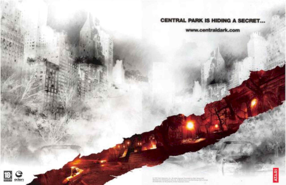 Central Park Collapse Vintage Retro Advert Poster A4 Photo Print