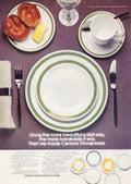 Centura Dinnerware Plates Vintage Retro Advert Ads A4 Photo Print