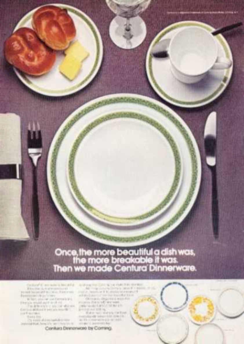 Centura Dinnerware Plates Vintage Retro Advert Ads A4 Photo Print
