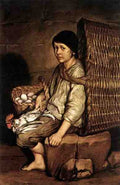 Ceruti Giacomo Boy With A Basket 5 A4 Photo Print