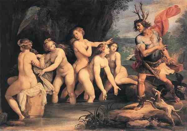 Cesari Giuseppe Diana And Actaeon 5 A4 Photo Print