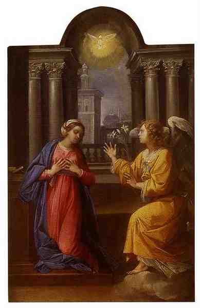 Cesari Giuseppe The Annuciation 5 A4 Photo Print