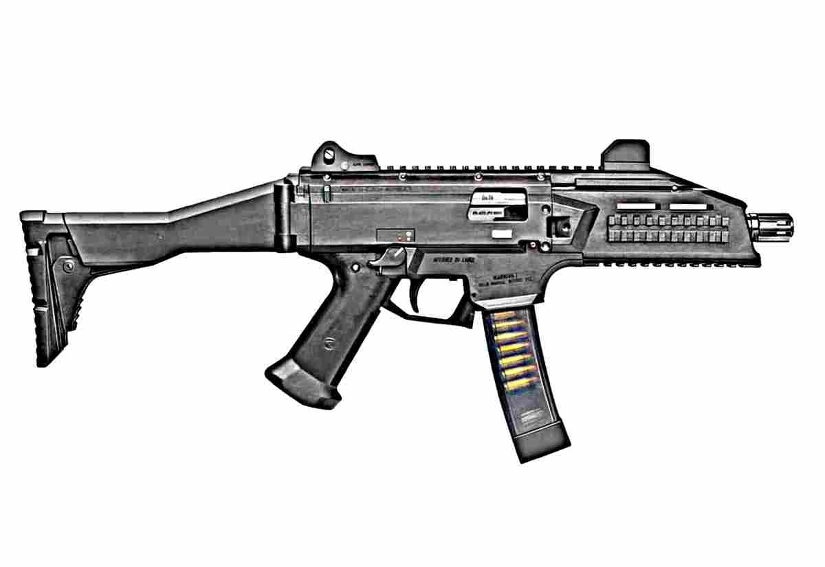 Ceska Zbrojovka Cz Scorpion Evo3 Smg (2) Military A4 Photo Print