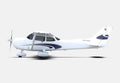 Cessna Model 172 Light Utility Aircraft United States 2 Military A4 Photo Print