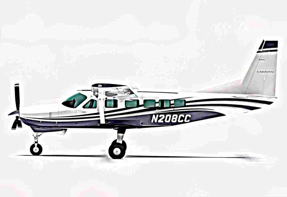 Cessna Model 208 Caravan Light Turboprop Aircraft United States (2) Military A4 Photo Print