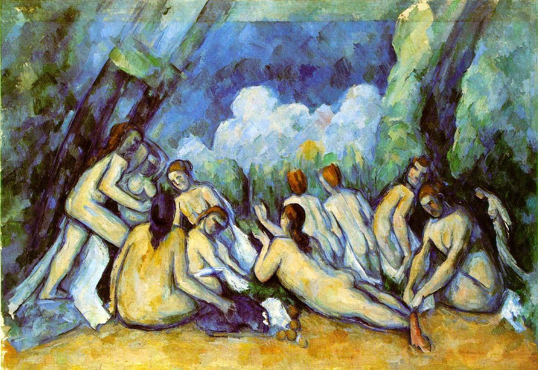 Cezanne Bathers (London) Art A4 Photo Print