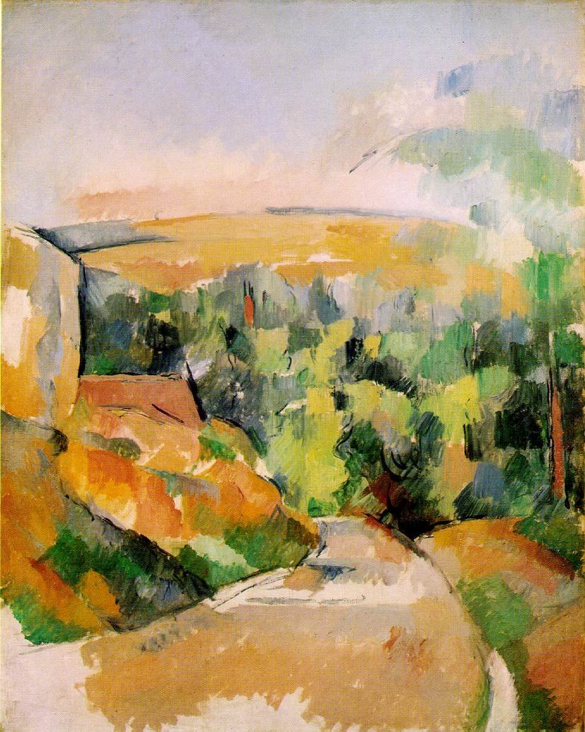 Cezanne Bend In Road Art A4 Photo Print