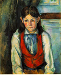 Cezanne Boy In A Red Vest Art A4 Photo Print UK
