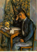 Cezanne Boy With Skull Art A4 Photo Print