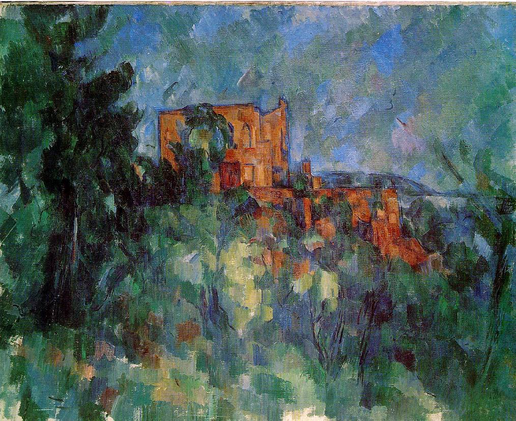 Cezanne Chateau Noir (Louvre) Art A4 Photo Print