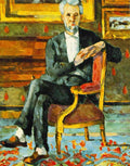 Cezanne Chocquet Seated Art A4 Photo Print