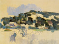 Cezanne Houses On The Hill (River Bank) Art A4 Photo Print