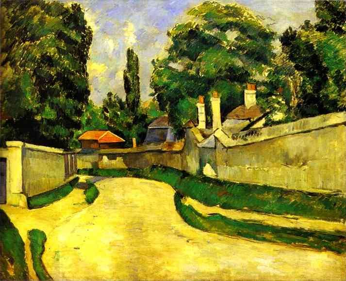 Cezanne Houses On The Roadside Art A4 Photo Print