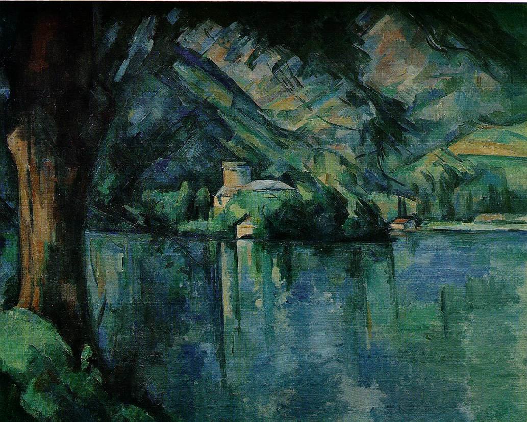 Cezanne Lake Annecy Art A4 Photo Print