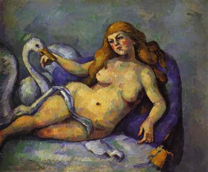 Cezanne Leda With Swan Art A4 Photo Print