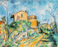 Cezanne Maison Maria With A View Of Chateau Noir Art A4 Photo Print