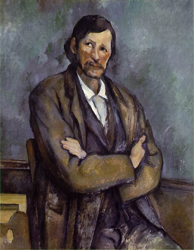 Cezanne Man With Crossed Arms Art A4 Photo Print