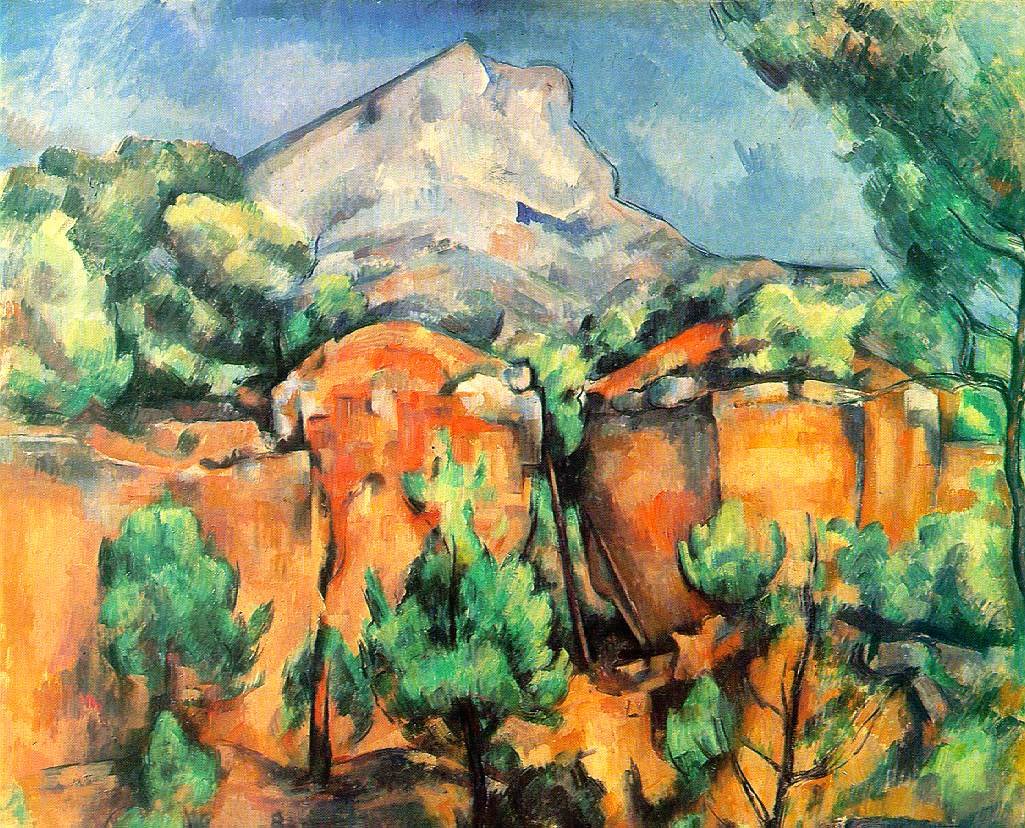 Cezanne Mont Sainte Victoire Seen From The Bibemus Quarry Art A4 Photo Print