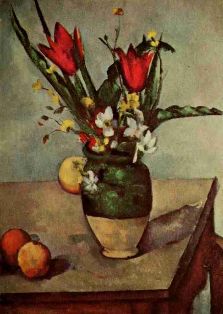 Cezanne Paul 1839 1906 Cezanne 1953 Tulips & Apples A4 Photo Print