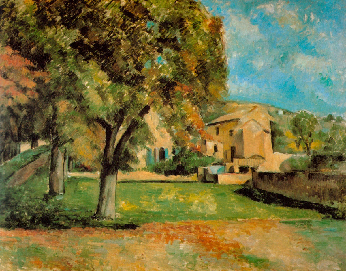 Cezanne Paul Alberi Di Castagno E Tenuta Del Jas De Bouffan Art A4 Photo Print