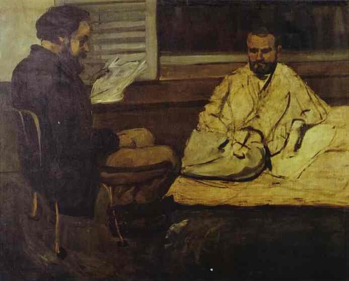 Cezanne Paul Alexis Reading To Emile Zola Art A4 Photo Print