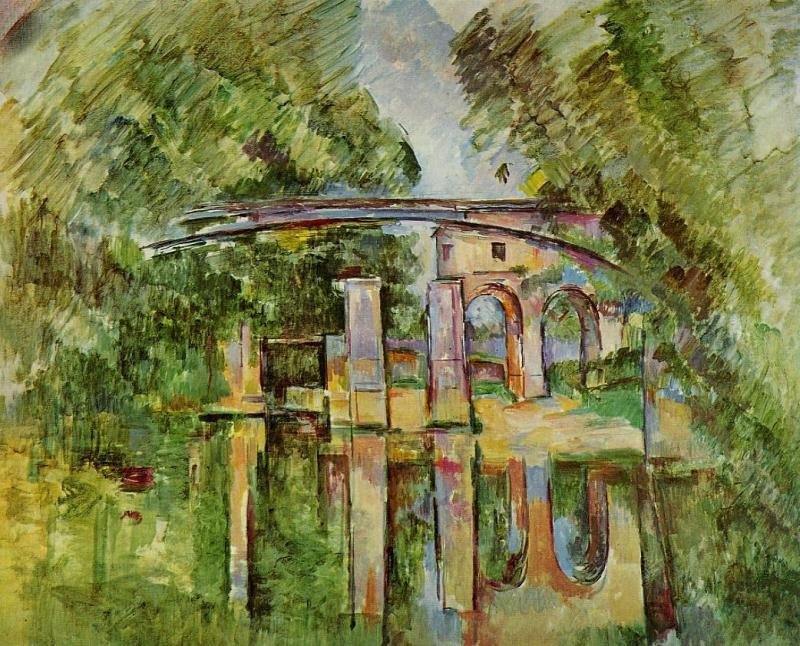 Cezanne Paul Aqueduct And Lock Art A4 Photo Print UK