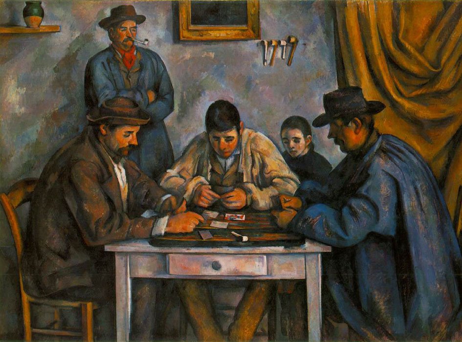 Cezanne Paul Cards Players 1890 92 Art A4 Photo Print UK