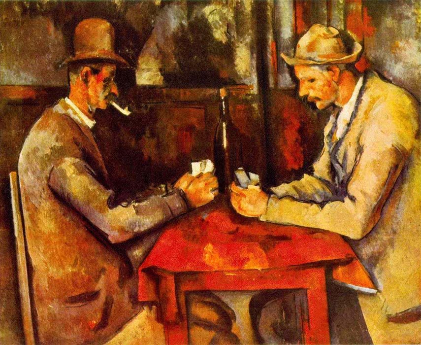 Cezanne Paul Cards Players1 1890 92 Art A4 Photo Print