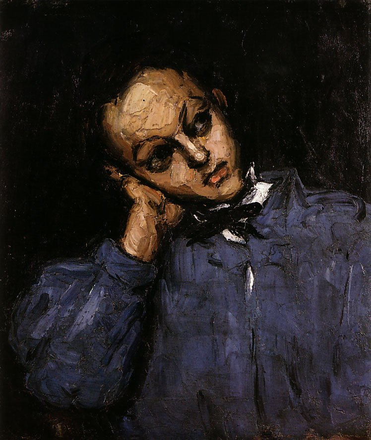 Cezanne Paul Garçon AccoudE 1867 68 Art A4 Photo Print
