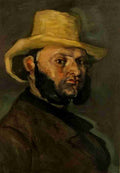 Cezanne Paul Man with a Straw Hat Paul Cezanne 1944 A4 Photo Print