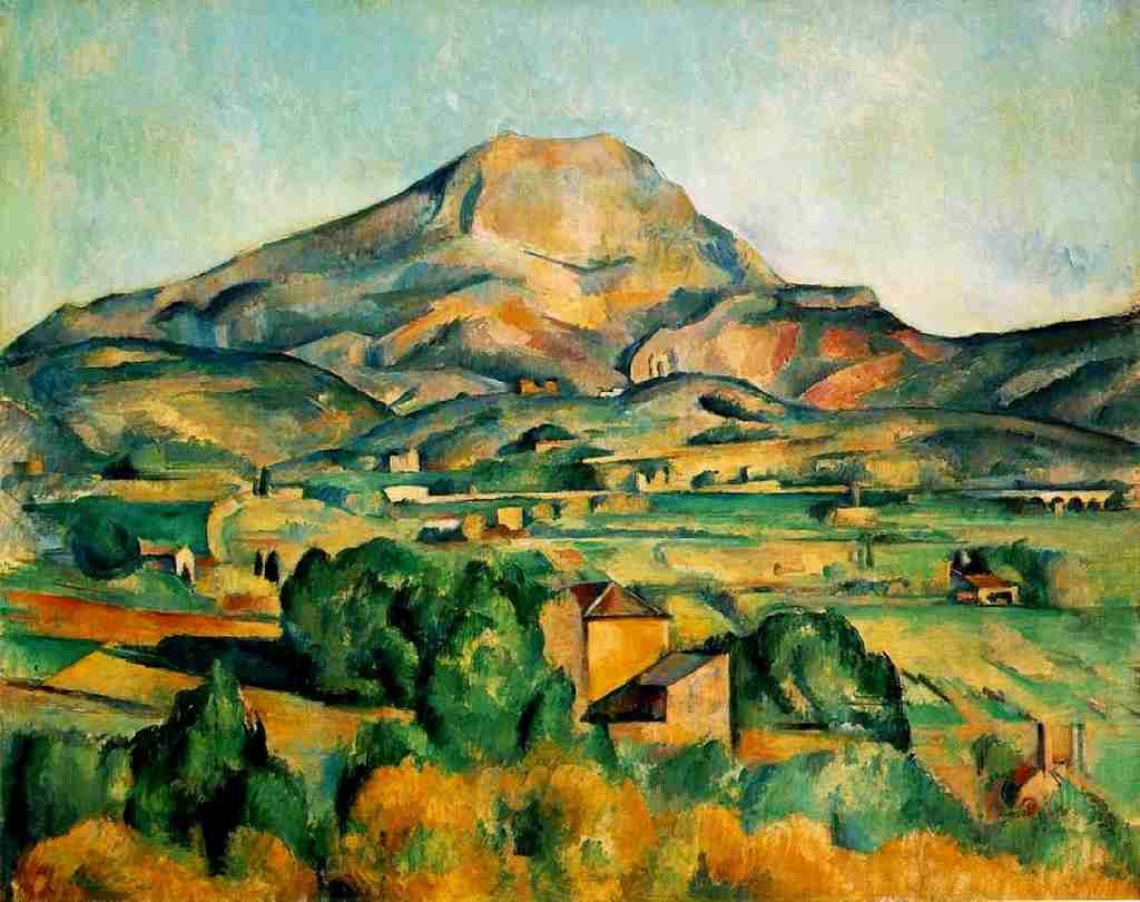 Cezanne Paul Mont Sainte Victoire c1895 A4 Photo Print